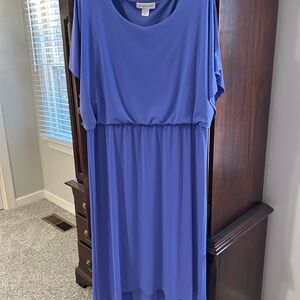 Elegant Blue Women's Dress